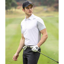 ベストスポーツ SRIXON（スリクソン）製品。SRIXON スリクソン メンズ ゴルフウェア シャツ エアスルー 香妻プロ共同開発 カラーブロック切替シャツ RGMVJA15 23SS 春夏 ストレッチ 吸汗速乾性 イエロー ホワイト