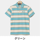 ベストスポーツ Rosasen（ロサーセン）製品。Rosasen 裏カノコ先染めボーダー半袖ポロ 23SS 0442844852024
