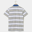 ベストスポーツ Rosasen（ロサーセン）製品。Rosasen 裏カノコ先染めボーダー半袖ポロ 23SS 0442844852024