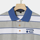 ベストスポーツ Rosasen（ロサーセン）製品。Rosasen 裏カノコ先染めボーダー半袖ポロ 23SS 0442844852024