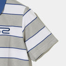 ベストスポーツ Rosasen（ロサーセン）製品。Rosasen 裏カノコ先染めボーダー半袖ポロ 23SS 0442844852024