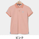 ベストスポーツ Rosasen（ロサーセン）製品。Rosasen ロサーセン レディース ゴルフウェア シャツ エコハイゲージ裏カノコ半袖ポロシャツ 4528241 23SS 春夏 吸水速乾 UV ストレッチ 遮熱 エコ ポリエステル ブルー カーキ ピンク ホワイト
