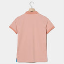 ベストスポーツ Rosasen（ロサーセン）製品。Rosasen ロサーセン レディース ゴルフウェア シャツ エコハイゲージ裏カノコ半袖ポロシャツ 4528241 23SS 春夏 吸水速乾 UV ストレッチ 遮熱 エコ ポリエステル ブルー カーキ ピンク ホワイト