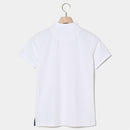 ベストスポーツ Rosasen（ロサーセン）製品。Rosasen ロサーセン レディース ゴルフウェア シャツ エコハイゲージ裏カノコ半袖ポロシャツ 4528241 23SS 春夏 吸水速乾 UV ストレッチ 遮熱 エコ ポリエステル ブルー カーキ ピンク ホワイト