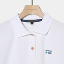 ベストスポーツ Rosasen（ロサーセン）製品。Rosasen ロサーセン レディース ゴルフウェア シャツ エコハイゲージ裏カノコ半袖ポロシャツ 4528241 23SS 春夏 吸水速乾 UV ストレッチ 遮熱 エコ ポリエステル ブルー カーキ ピンク ホワイト