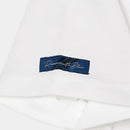 ベストスポーツ Rosasen（ロサーセン）製品。Rosasen ロサーセン レディース ゴルフウェア シャツ ドライカノコストレッチ半袖ポロ 04528441 23SS 春夏 吸水速乾 UV エコ ダンガリー素材 ポリエステル 綿 レーヨン サックス ホワイト