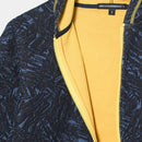 ベストスポーツ Rosasen（ロサーセン）製品。Rosasen ロサーセン レディース ゴルフウェア ブルゾン グラフィティ迷彩ジャカードパーカー 045-57912 22FW 秋冬 張り感 ストレッチ性 ステッチ 綿 ポリエステル ポリウレタン グレー カーキ ネイビー