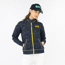 ベストスポーツ Rosasen（ロサーセン）製品。Rosasen ロサーセン レディース ゴルフウェア ブルゾン グラフィティ迷彩ジャカードパーカー 045-57912 22FW 秋冬 張り感 ストレッチ性 ステッチ 綿 ポリエステル ポリウレタン グレー カーキ ネイビー