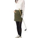 ベストスポーツ Rosasen（ロサーセン）製品。Rosasen ロサーセン レディース ゴルフウェア スカート ジャカードラインスウェットスカート 045-77841 22FW 秋冬 ストレッチ 吸水速乾 UV機能 ポリエステル ポリウレタン グレー カーキ ネイビー