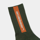 ベストスポーツ Rosasen（ロサーセン）製品。Rosasen ロサーセン メンズ ゴルフ アクセサリー ソックス サイドラインレギュラー丈ソックス 046-47833 22FW 秋冬 ロゴデザイン 綿 アクリル ナイロン