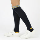 ベストスポーツ Rosasen（ロサーセン）製品。Rosasen ロサーセン レディース ゴルフ アクセサリー ソックス ニーハイソックス 046-47863 22FW 秋冬 ロゴデザイン 綿 アクリル ポリエステル ポリウレタン