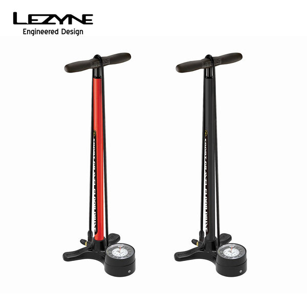 自転車メンテナンス用品 LEZYNE（レザイン）製品。LEZYNE レザイン 自転車 メンテナンス 空気入れ SPORT GRAVEL DRIVE フロアポンプ スチール製 木製ハンドル 仏式 直径3.5インチゲージ 57-4212250006 57-4212250092