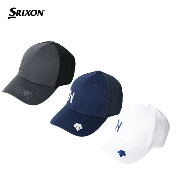 商品 SRIXON（スリクソン）製品。SRIXON スリクソン メンズ ゴルフ 帽子 キャップ メッシュ切替キャップ RGBVJC03 23SS 春夏 立体刺繍 アジャスター仕様 ポリエステル グレー ネイビー ホワイト