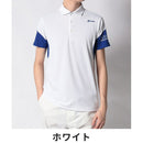 ベストスポーツ SRIXON（スリクソン）製品。SRIXON スリクソン メンズ ゴルフウェア シャツ ICE BLAST 香妻プロ共同開発 スリーブ配色ワッフルメッシュシャツ RGMVJA09 23SS 春夏 吸汗速乾 高通気 ストレッチ ポリエステル グリーン ネイビー ホワイト イエロー