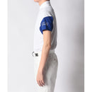 ベストスポーツ SRIXON（スリクソン）製品。SRIXON スリクソン メンズ ゴルフウェア シャツ ICE BLAST 香妻プロ共同開発 スリーブ配色ワッフルメッシュシャツ RGMVJA09 23SS 春夏 吸汗速乾 高通気 ストレッチ ポリエステル グリーン ネイビー ホワイト イエロー