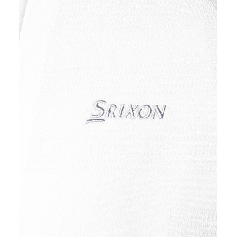 ベストスポーツ SRIXON（スリクソン）製品。SRIXON スリクソン メンズ ゴルフウェア ジャケット ハイブリッドニットジャケット RGMVJL01 23SS 春夏 トリコット素材 編み地柄 ポリエステル ナイロン ポリウレタン グレー ホワイト