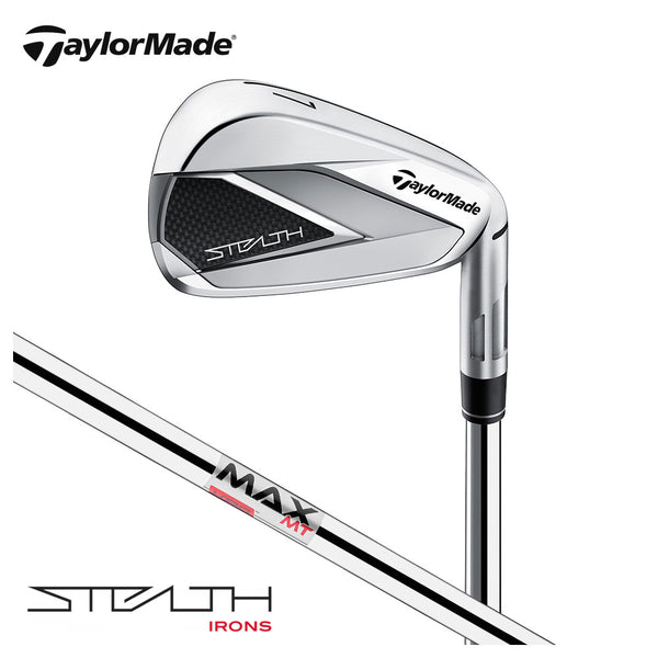 割引対象商品（3,000円以上） TaylorMade（テーラーメイド）製品。20%OFF Taylormade テーラーメイド ゴルフ クラブ ステルス アイアン 5本セット 5本組 #6 #7 #8 #9 PW STEALTH IRONS KBS MAX MT85 2022 新作 DW-JJC54