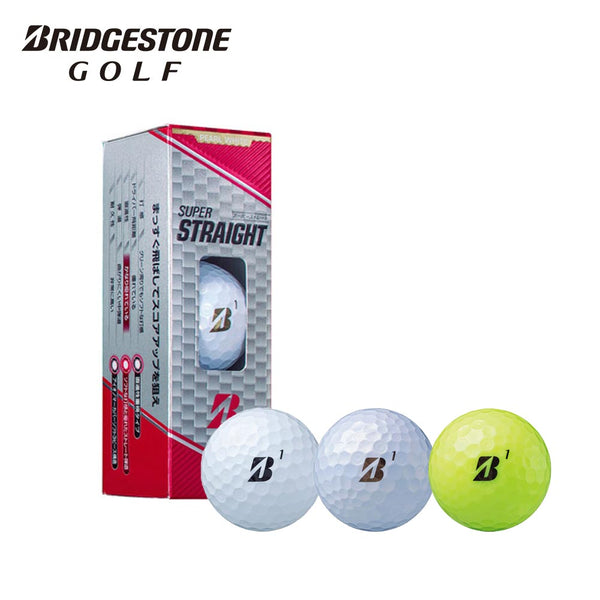 スポーツ BRIDGESTONE（ブリヂストン）製品。BRIDGESTONE ブリヂストン ゴルフボール SUPER STRAIGHT スーパーストレート 2021年モデル 1スリーブ 3球入り 日本正規品 T1WX T1GX T1YX ホワイト パールホワイト イエロー ボール