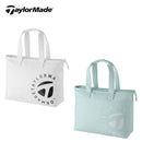 ベストスポーツ TaylorMade（テーラーメイド）製品。TaylorMade テーラーメイド メンズ ゴルフ トートバッグ TM23 サークル T N9488401 tj149 23SS 春夏 シンプルデザイン 立体的ロゴグラフィック 合成皮革 ホワイト ライトブルー