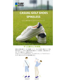 ベストスポーツ TURF DESIGN（ターフデザイン）製品。TURF DESIGN ターフデザイン メンズ ゴルフ シューズ シューズ TDSH-2275 22FW 軽量 弾力性 シンプルアッパー スパイクレスソール 合成皮革 アイボリー ネイビー グレー