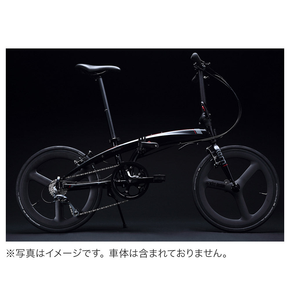 TERN カーボンホイール Kitt design Tern ホイール Kitt design Carbon Tri-spoke Front Wheel 100mm