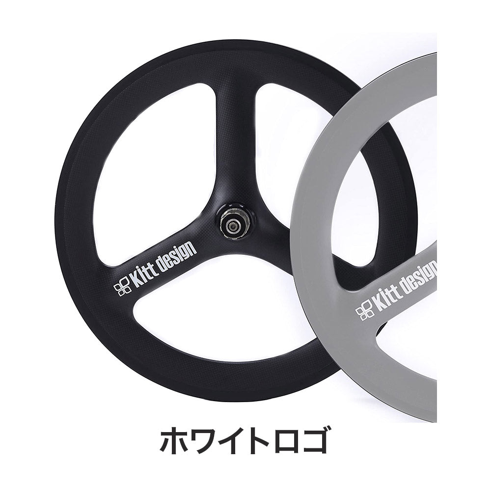 爆売りセール開催中！】 KittDesign carbon tri-spoke wheel リア