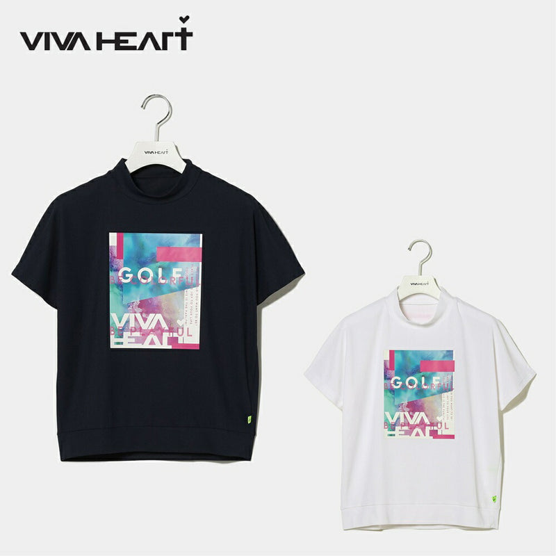 VIVA HEART アルコールインクアートコラボ半袖モックネック 23SS