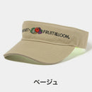 ベストスポーツ VIVA HEART（ビバハート）製品。VIVA HEART ビバハート ゴルフ ユニセックス 帽子 バイザー サンバイザー FRUIT OF THE LOOM コラボバイザー おすすめ おしゃれ 01358201 ブラック ベージュ 23SS 春夏